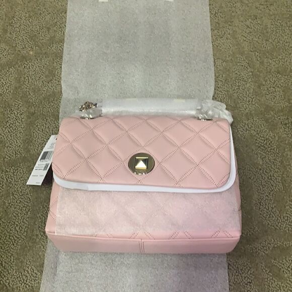 NWT Kate Spade Natalia Small Flap Crossbody Smooth Quilted Rose Smoke for Spring - Picture 7 of 7